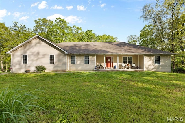 102 Timber Ln, Farmington, MO 63640 - back of property with a yard