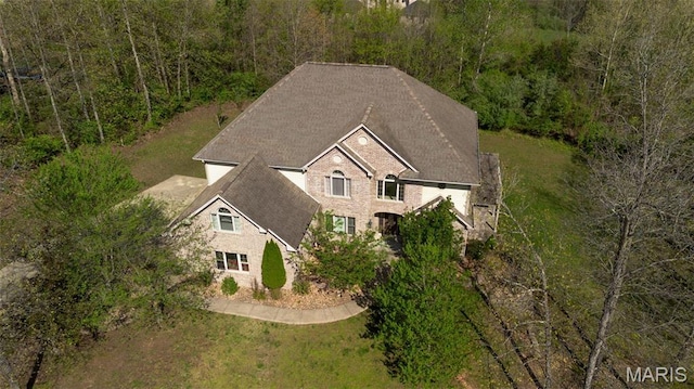 aerial view of property and surrounding area