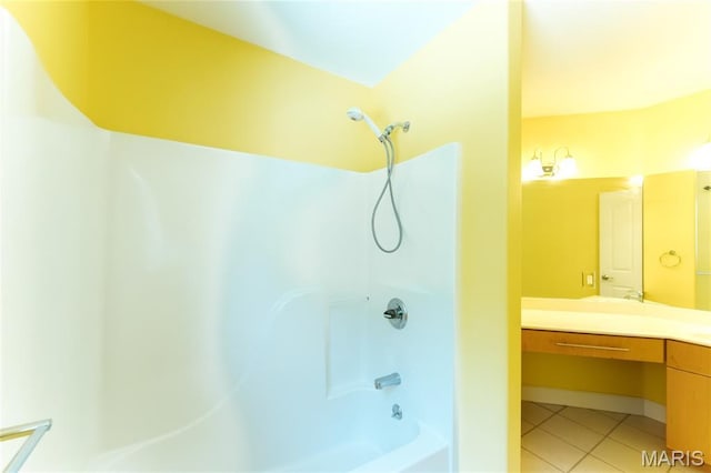 1025 Cobblestone Dr, Rolla, MO 65401 - full bath featuring shower / washtub combination, vanity, and tile patterned floors