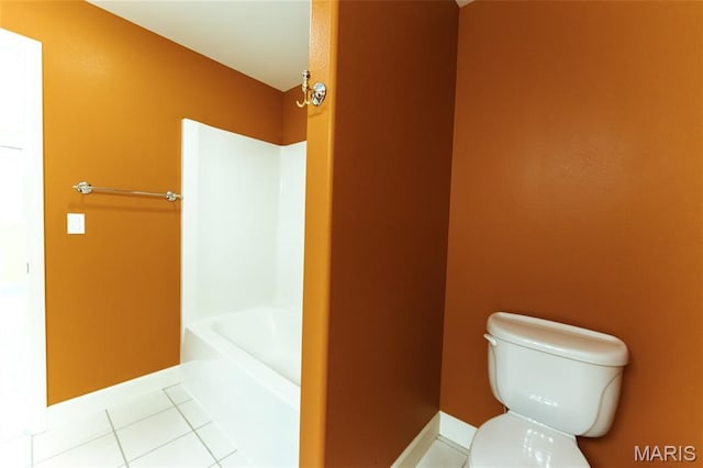 1025 Cobblestone Dr, Rolla, MO 65401 - bathroom featuring tile patterned floors, toilet, and baseboards