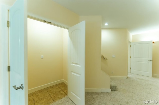 1025 Cobblestone Dr, Rolla, MO 65401 - corridor featuring baseboards and recessed lighting