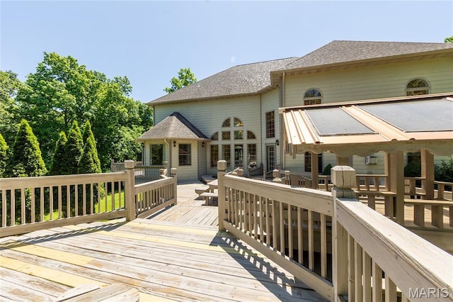 1025 Cobblestone Dr, Rolla, MO 65401 - view of wooden terrace