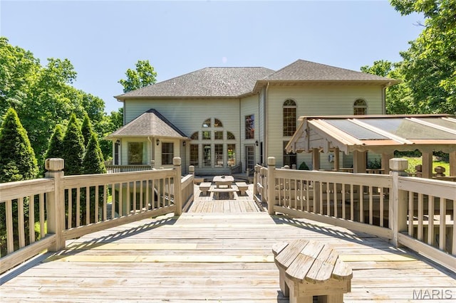 1025 Cobblestone Dr, Rolla, MO 65401 - view of deck