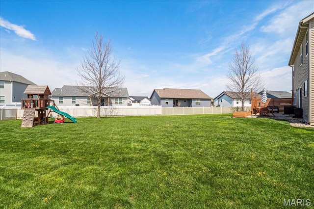 6 Bradley Ct, Troy, IL 62294 - view of yard featuring a playground and a residential view