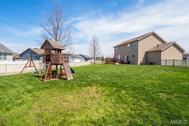 6 Bradley Ct, Troy, IL 62294 - view of yard featuring a playground