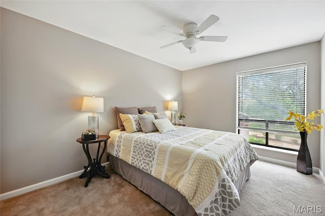 585 Coeur De Royale Dr Unit 203, Creve Coeur, MO 63141 - carpeted bedroom featuring baseboards and ceiling fan