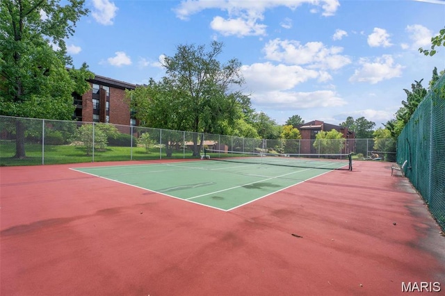585 Coeur De Royale Dr Unit 203, Creve Coeur, MO 63141 - view of tennis court with community basketball court