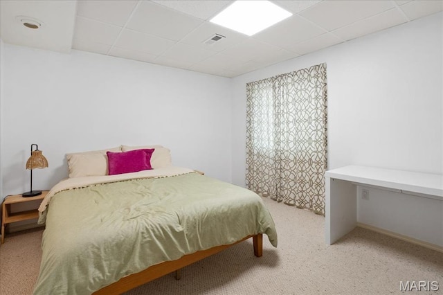 1138 Illini Dr, Ofallon, IL 62269 - carpeted bedroom featuring a drop ceiling and baseboards