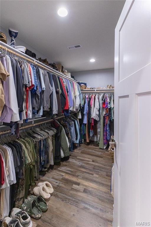 159 Mesa Dr, Waynesville, MO 65583 - walk in closet with wood finished floors