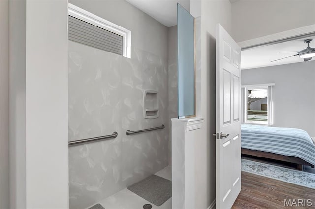 116 Dardenne Place Dr, Dardenne Prairie, MO 63368 - full bath featuring ensuite bath, a walk in shower, healthy amount of natural light, and ceiling fan