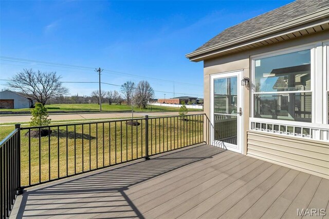 116 Dardenne Place Dr, Dardenne Prairie, MO 63368 - deck with a lawn