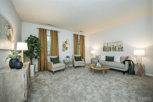 1040 Carroll St Unit 6, Saint Louis, MO 63104 - living room featuring carpet flooring and baseboards