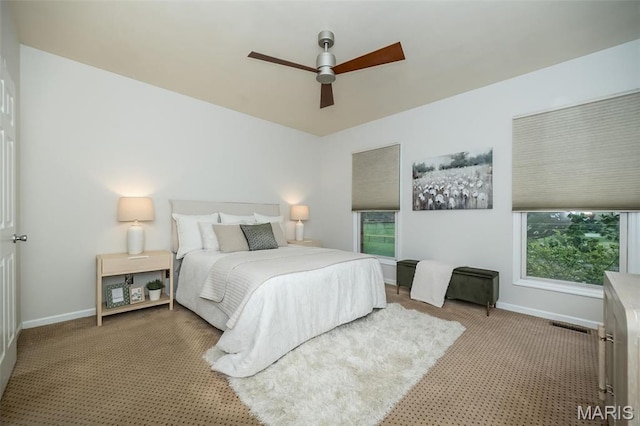 1040 Carroll St Unit 6, Saint Louis, MO 63104 - carpeted bedroom featuring baseboards and ceiling fan