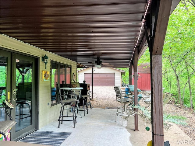 9398 Carol Dr, Bonne Terre, MO 63628 - view of patio / terrace with an outbuilding