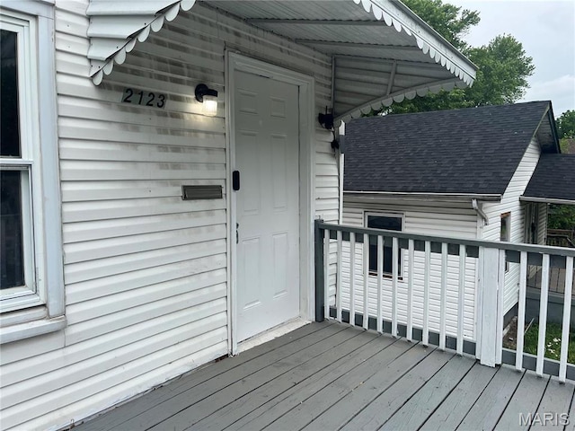 2123 Rosebud Ave, Hillsdale, MO 63121 - view of wooden deck