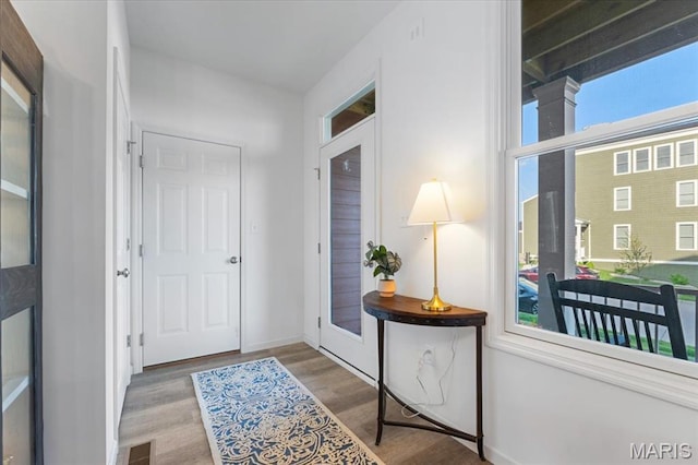 2032 Tiber St, Saint Charles, MO 63301 - foyer featuring wood finished floors and baseboards