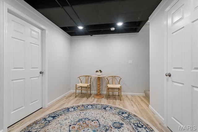 2032 Tiber St, Saint Charles, MO 63301 - living area featuring wood finished floors and baseboards