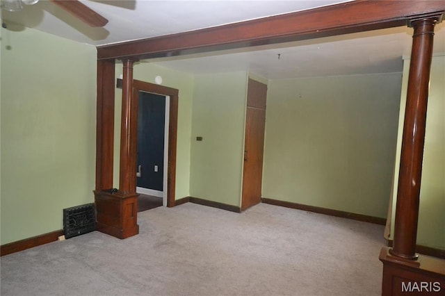 103 N Delaware Ave, Belleville, IL 62221 - carpeted spare room with a ceiling fan and baseboards