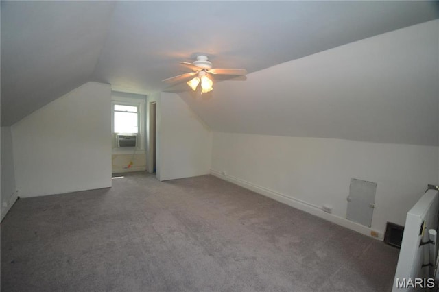 103 N Delaware Ave, Belleville, IL 62221 - bonus room featuring vaulted ceiling, a ceiling fan, and carpet