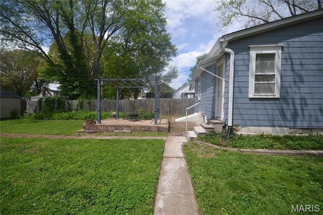 103 N Delaware Ave, Belleville, IL 62221 - view of yard with a pergola and a patio area