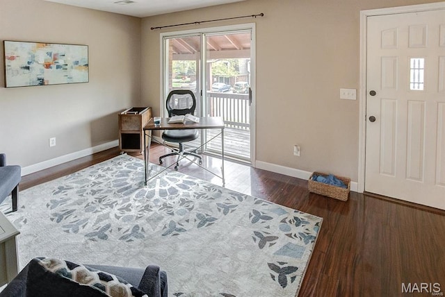 1811 Ramada Blvd Unit 6, Collinsville, IL 62234 - office featuring baseboards and wood finished floors
