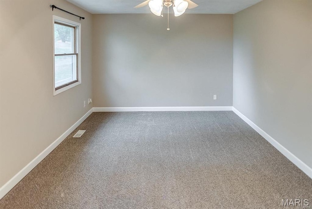 1811 Ramada Blvd Unit 6, Collinsville, IL 62234 - carpeted spare room featuring ceiling fan and baseboards