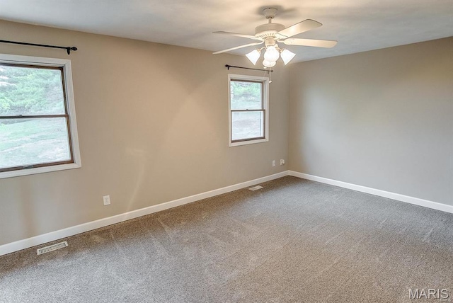 1811 Ramada Blvd Unit 6, Collinsville, IL 62234 - carpeted spare room featuring ceiling fan and baseboards