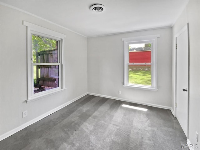 246 Barter Ave, Saint Louis, MO 63122 - carpeted empty room featuring plenty of natural light, baseboards, and crown molding