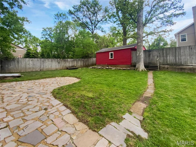 246 Barter Ave, Saint Louis, MO 63122 - view of yard with a patio and an outbuilding
