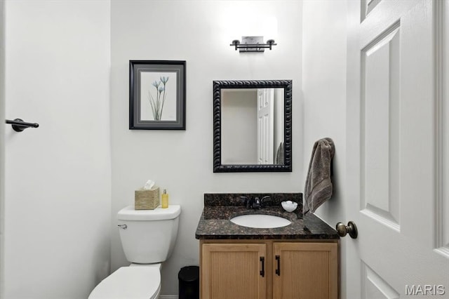 17282 Hilltop Ridge Dr, Eureka, MO 63025 - half bathroom with vanity and toilet