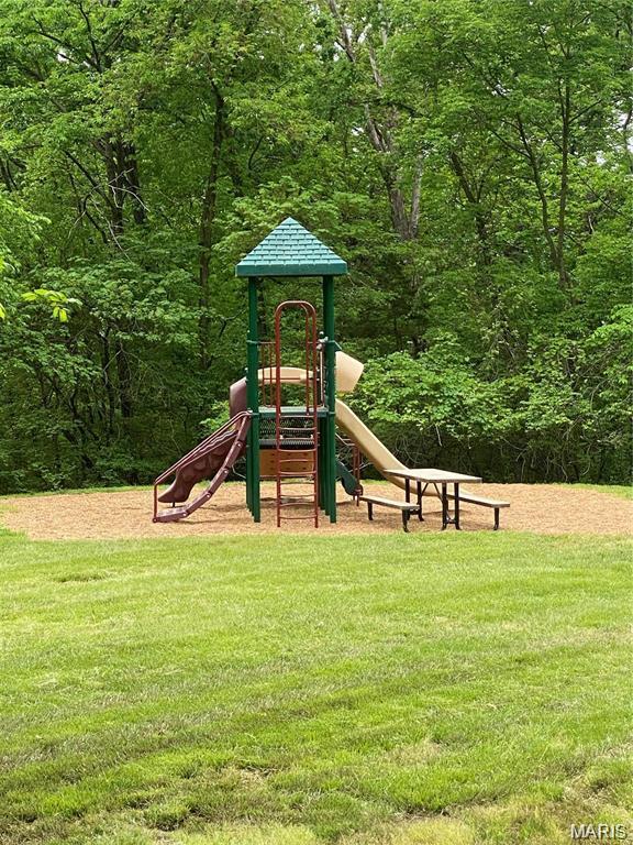 17282 Hilltop Ridge Dr, Eureka, MO 63025 - community jungle gym with a yard