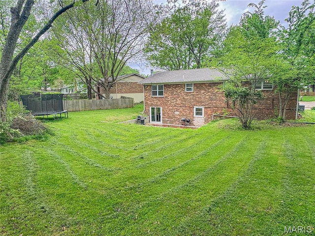 504 Leawood Dr, Swansea, IL 62226 - view of yard featuring a trampoline