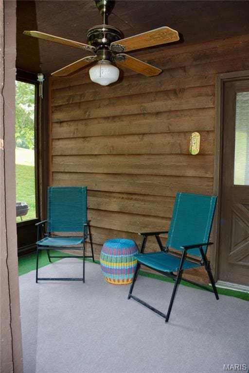 258 Hideaway Trl, Eureka, MO 63025 - view of patio with a ceiling fan