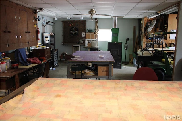 16255 Monroe Rd Unit 875, Paris, MO 65275 - bedroom with a workshop area and a drop ceiling