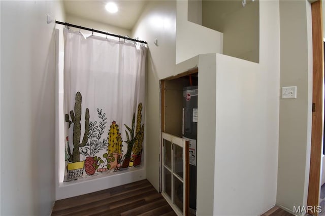 interior space with wood finished floors