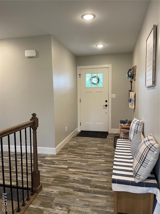 210 Boardwalk Ct, Union, MO 63084 - entryway featuring wood finished floors, baseboards, and recessed lighting
