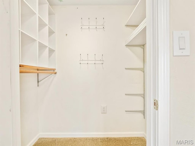 10804 Campbell Rd, Coulterville, IL 62237 - walk in closet featuring carpet flooring