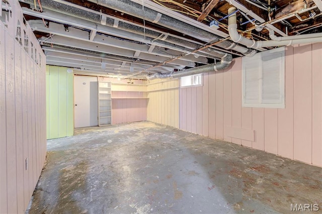 view of basement