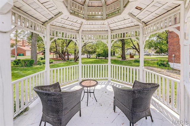 339 E Ml, Millstadt, IL 62260 - view of patio featuring a gazebo and covered porch