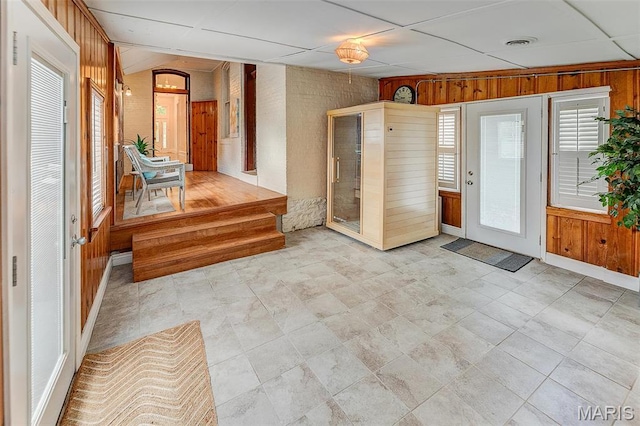 339 E Ml, Millstadt, IL 62260 - foyer entrance featuring wood walls