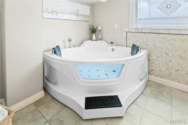 339 E Ml, Millstadt, IL 62260 - full bathroom featuring baseboards and a tub with jets