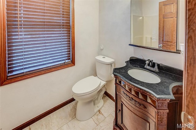 339 E Ml, Millstadt, IL 62260 - half bath with toilet, baseboards, and vanity