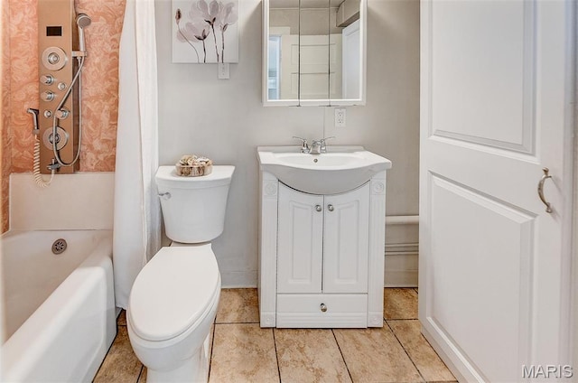 339 E Ml, Millstadt, IL 62260 - bathroom featuring toilet, vanity, and tile patterned flooring