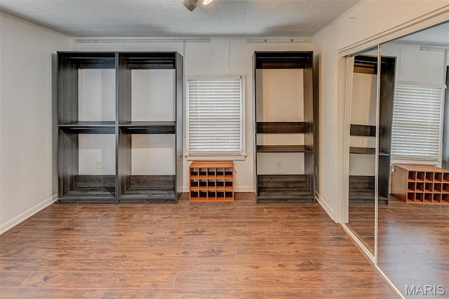 339 E Ml, Millstadt, IL 62260 - empty room with ornamental molding, wood finished floors, and baseboards
