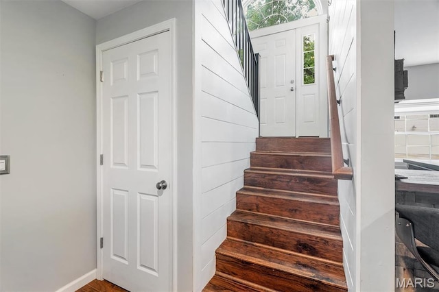 159 Village Circle Dr, Lake St Louis, MO 63367 - staircase with baseboards