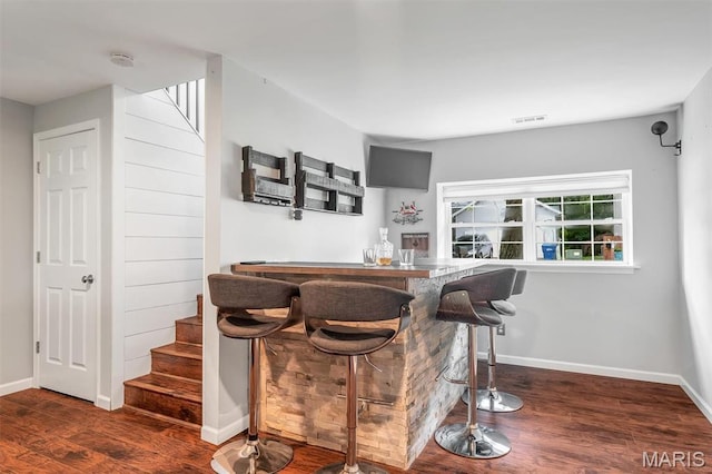 159 Village Circle Dr, Lake St Louis, MO 63367 - indoor bar featuring wood finished floors and stairway