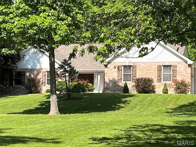 2453 Lone Trail Dr, Foristell, MO 63348 - view of front of home with a front yard