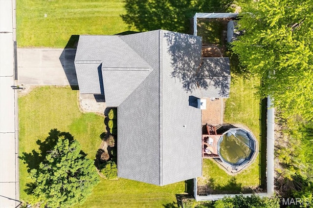 view from above of property