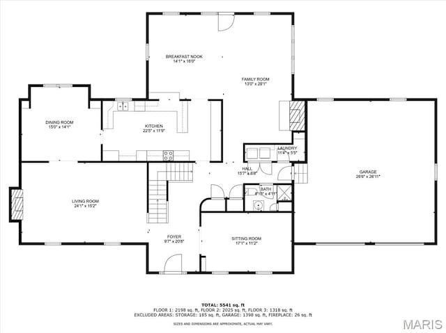 590 Fairway Dr, Union, MO 63084 - property floor plan