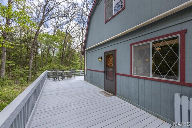 87 E Altdorf Dr, Innsbrook, MO 63390 - deck featuring outdoor dining space